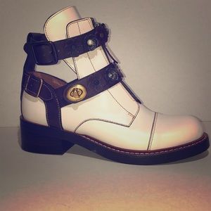 Coach Moto Cutout Bootie